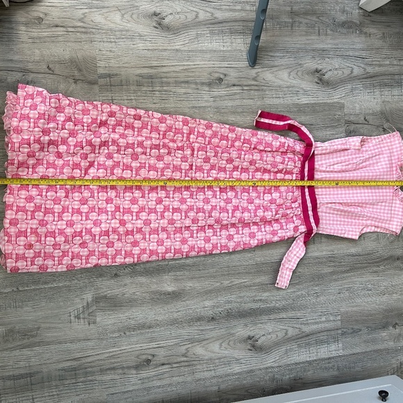 The Whitney Shop Hand Made Dress Pink Embroidered Maxi Dress Sz See Measurements - Picture 9 of 12